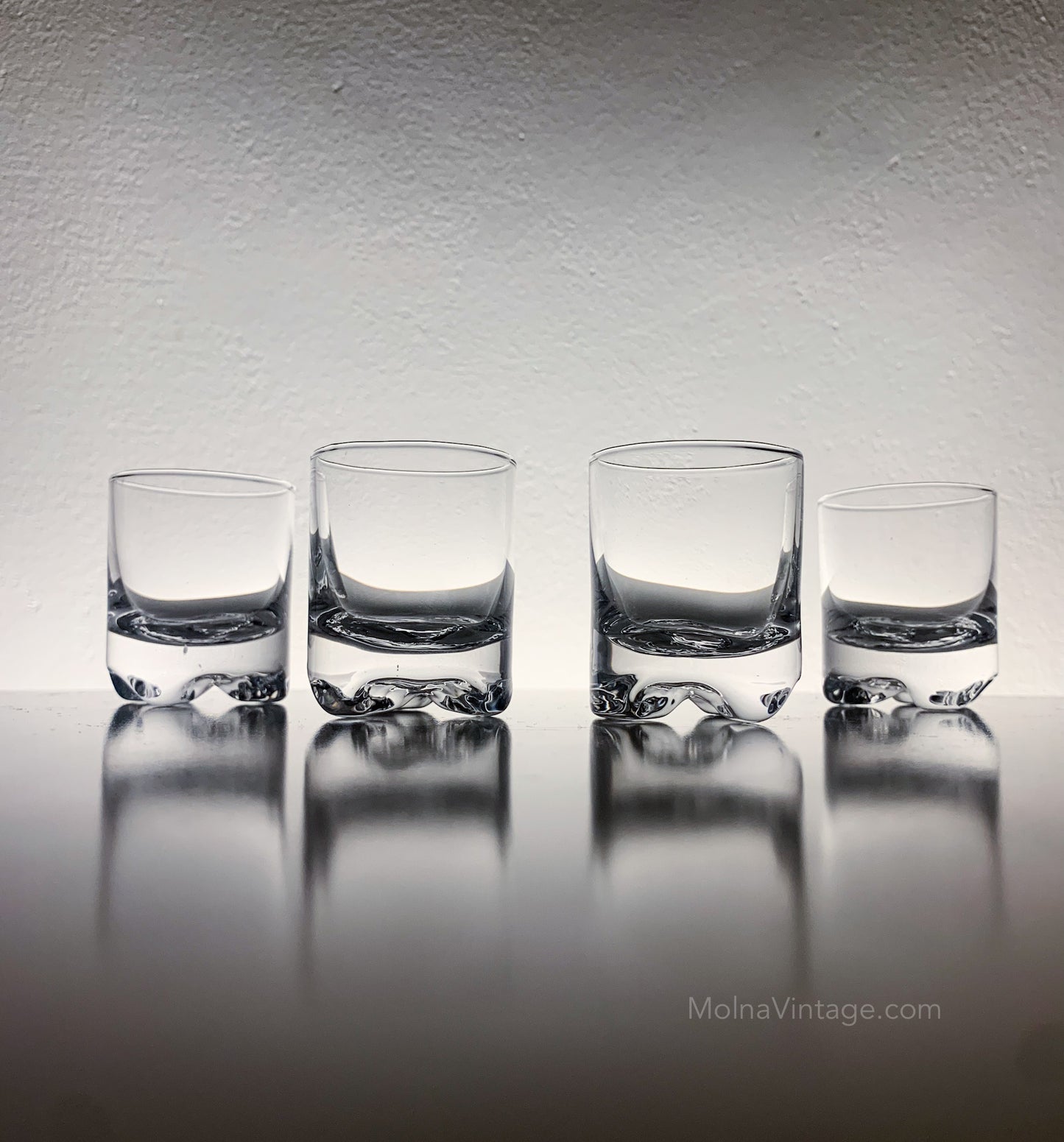Shot Glasses Set 4 | Gaissa Tapio Wirkkala Iittala | Molna Vintage