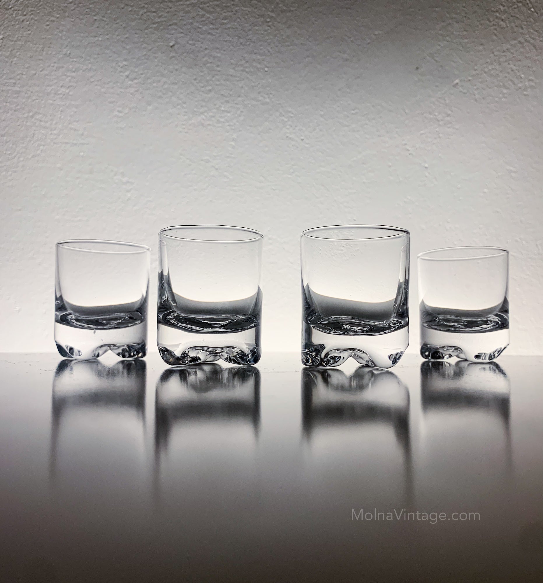 Shot Glasses Set 4 | Gaissa Tapio Wirkkala Iittala | Molna Vintage