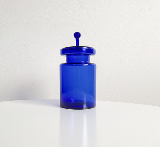 Sirkku Kumela Lehtonen | Blue glass jar lid | Molna Vintage