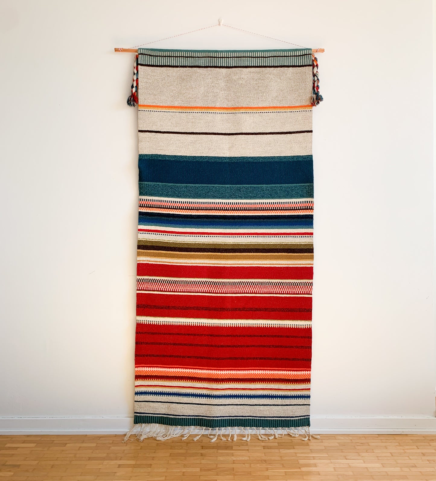 Striped rug Raanu | Lapland Finland Subarctic | Molna Vintage