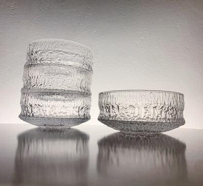 Tapio Wirkkala Iittala Finland | Paadar Glass Set 4 Bowls | Molna Vintage