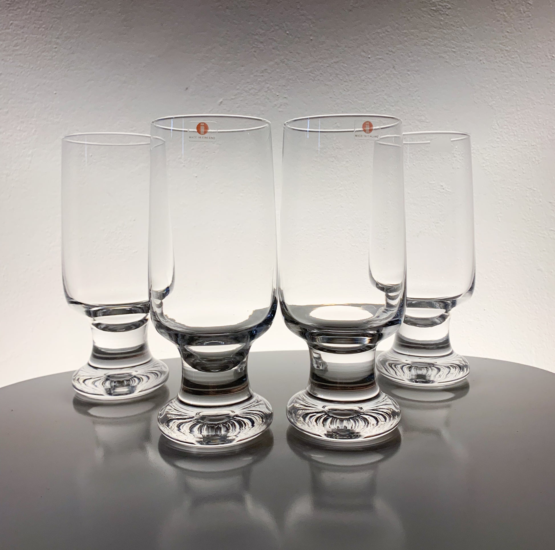 Tapio Wirkkala Iittala | Vintage beer Joiku 4 Glasses | Molna Vintage
