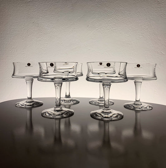 Tapio Wirkkala Romantica Cahmpagne Glasses Set 6 | Molna Vintage
