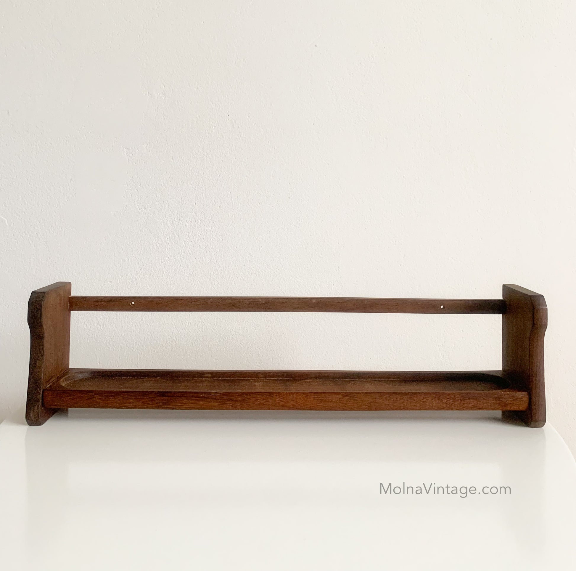 Teak Wood Shelf | Danish Design MCM | Karl Holmberg | Molna Vintage