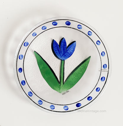 Tulipa plate Kosta Boda | Ulrica Hydman Vallien | Molna Vintage