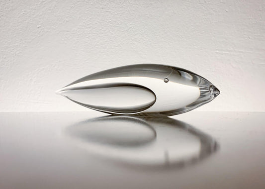 Vicke Lindstrand Kosta Boda Fish Crystal | Molna Vintage