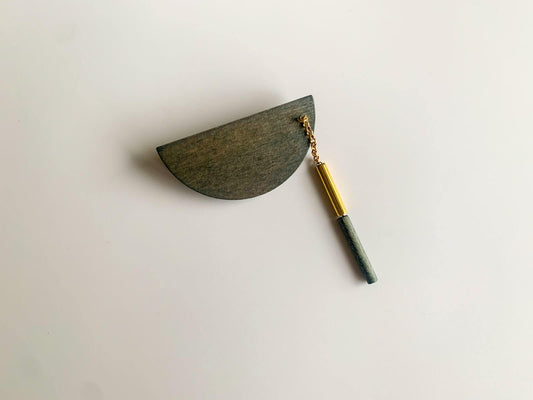 Vintage Aarikka Finland Dark Blue Brooch | Molna Vintage