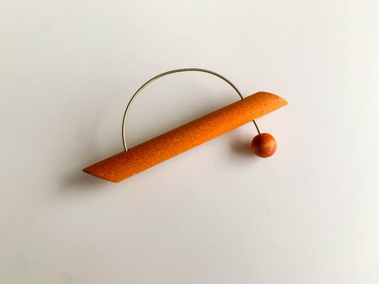 Vintage Aarikka Finland Terracotta Brooch | Molna Vintage