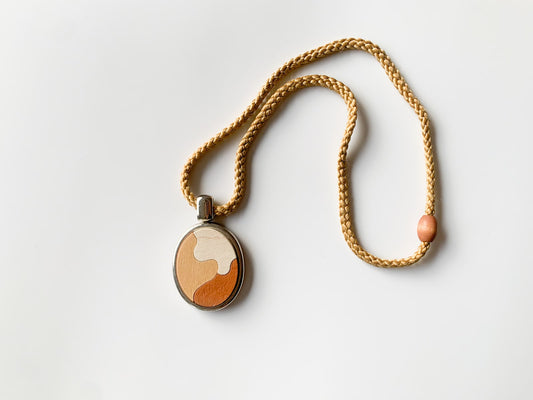 Vintage Aarikka Finland Wooden multi toned necklace | Molna