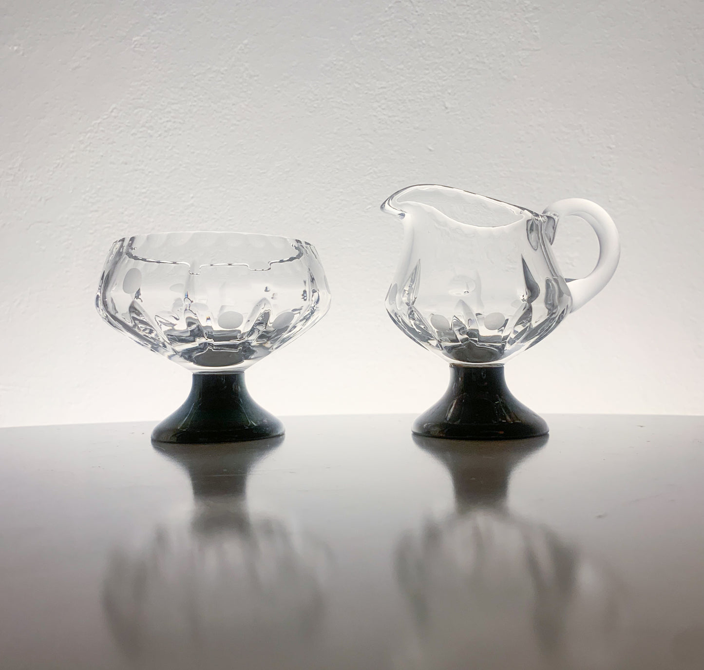 Vintage Aimo Okkolin Crystal Bowl | Pirkko Riihimaki Glass | Molna Vintage