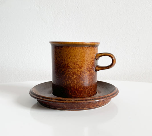 Vintage Arabia Finland | Ruska Coffee cup stamped 68 | Molna Vintage