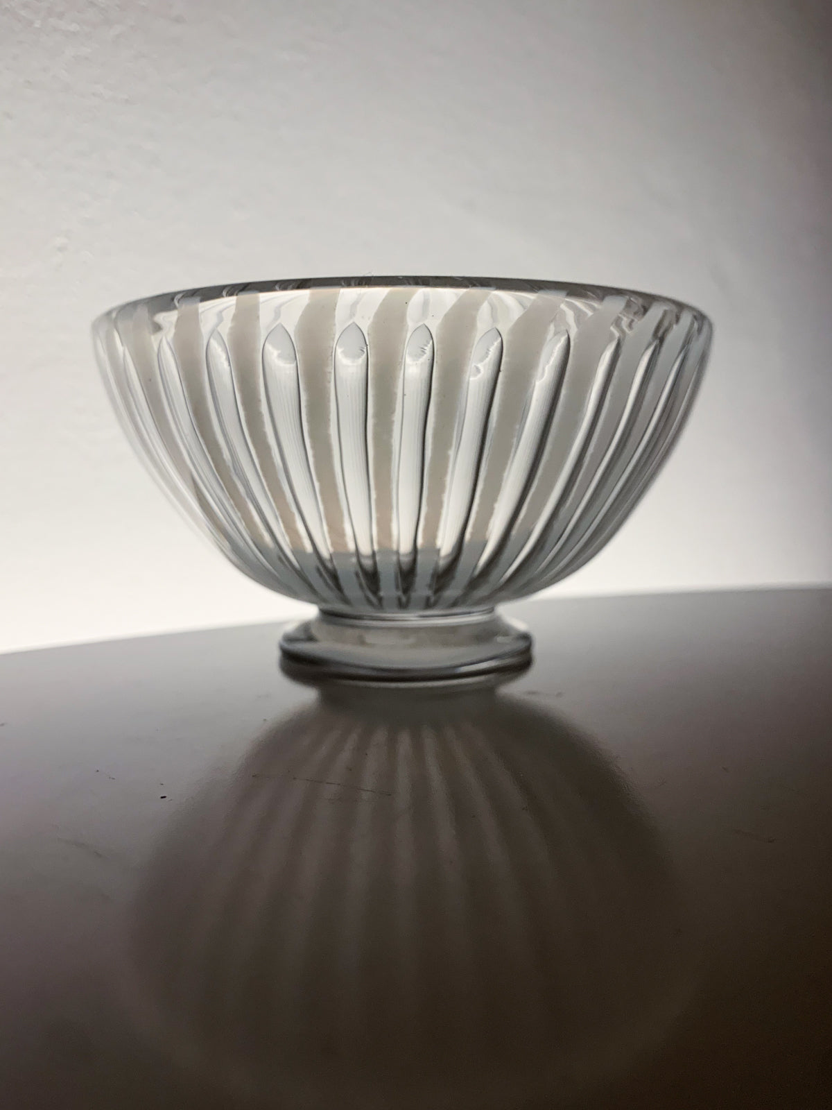 Vintage Art Glass Ariel Vase Clear | Edvin Ohrstrom Orrefors Sweden | Molna Vintage