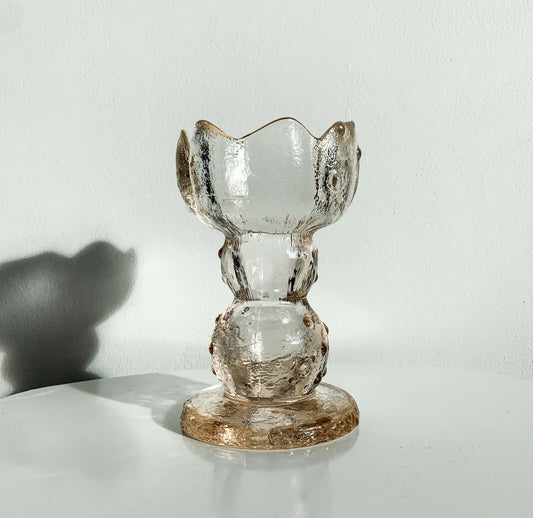 Vintage Art Glass Figurine | Brutalist Style | Humppila Finland | Molna Vintage