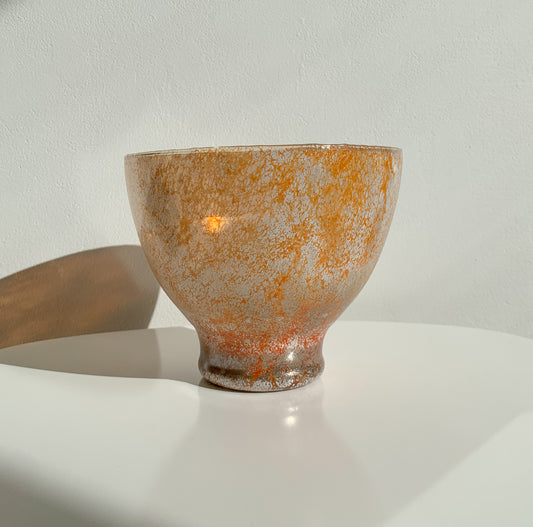 Vintage Art Glass Vase Oiva Toikka Iridiscent | Pro Arte Nuutajarvi | Molna Vintage