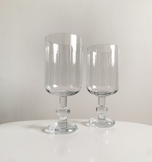 Vintage Beer Glasses Duo Palace Glass | Michael Bang Holmegaard | Molna Vintage