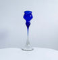 Vintage Blue glass candle holder | Marjut Kumela Finland | Molna Vintage 