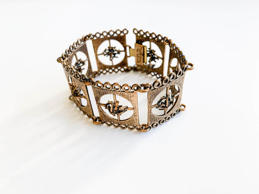 Vintage Bronze Bracelet Kultaseppa Salovaara | Molna Vintage