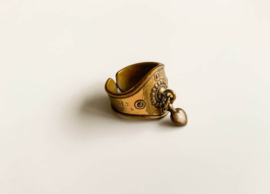 Vintage Bronze Heart Ring Kalevala Finland | Molna Vintage