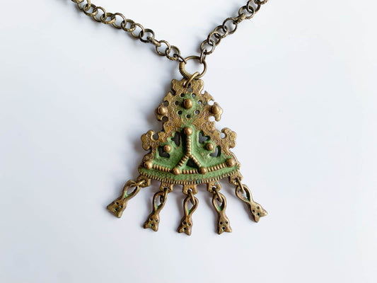 Vintage Bronze Pendant Karkku Kalevala Koru | Molna Vintage