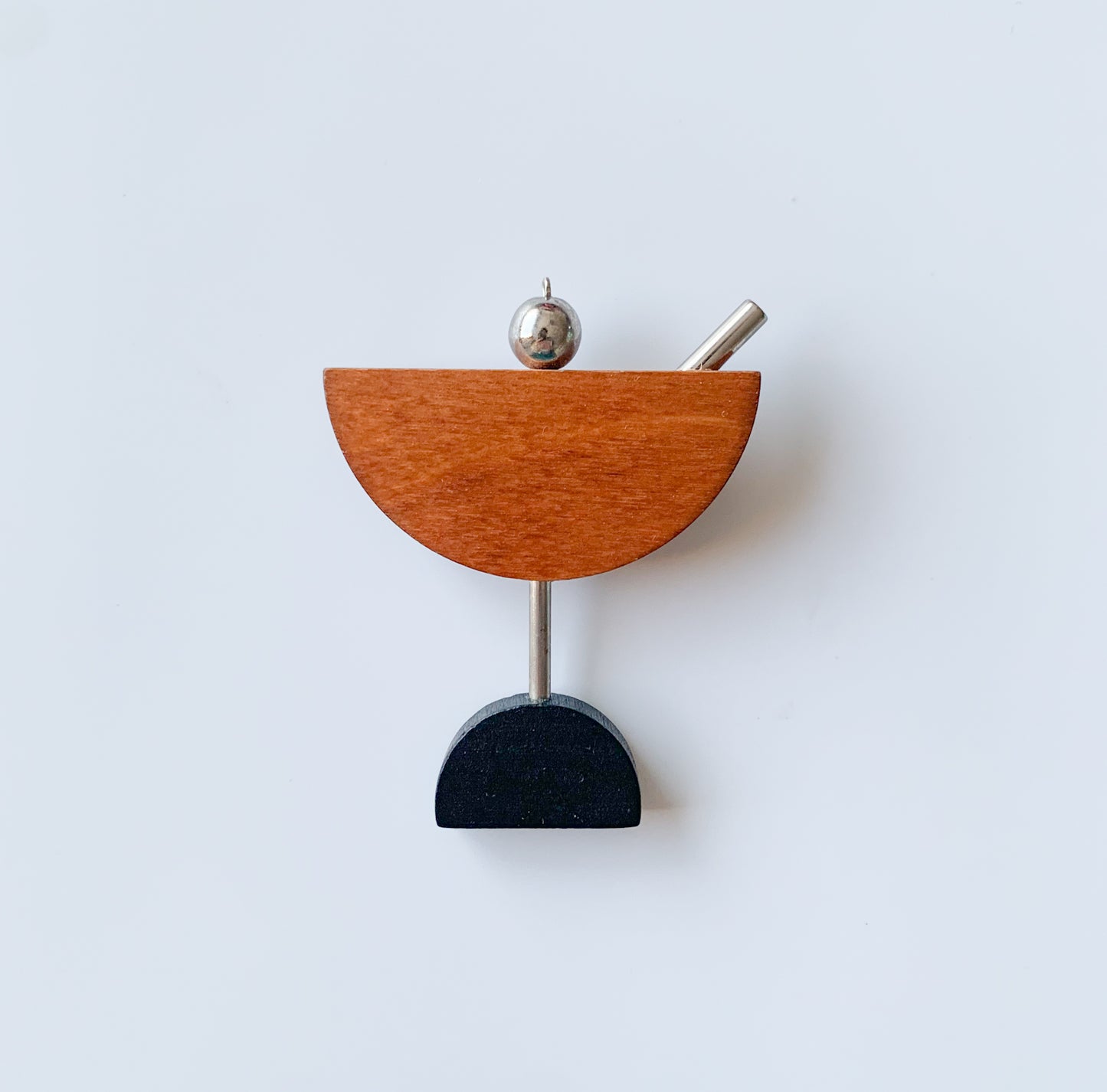 Vintage Brooch Cocktail | Aarikka Finland Wood Jewelry | Molna Vintage