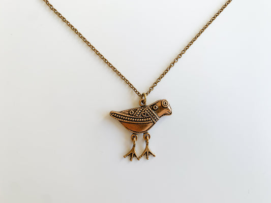 Vintage Broze Pendant Bird Kalevala Koru Kk | Molna Vintage