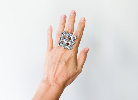 Vintage Brutalist Ring | Finland Jewelry 1970s | Molna Vintage