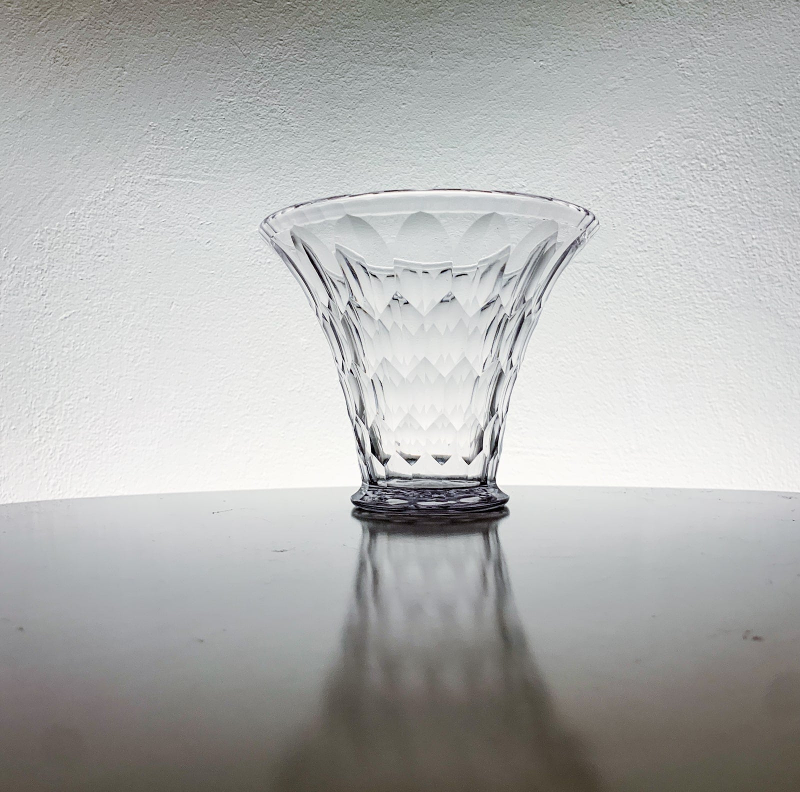 Vintage Cut Crystal Glass Vase Edward Hald Orrefors | Collectible antique glass| Molna Vintage collection