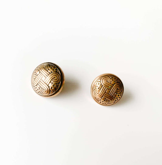 Vintage Earrings Kalevala Koru | Hannunvaakuuna Bronze | Molna Vintage