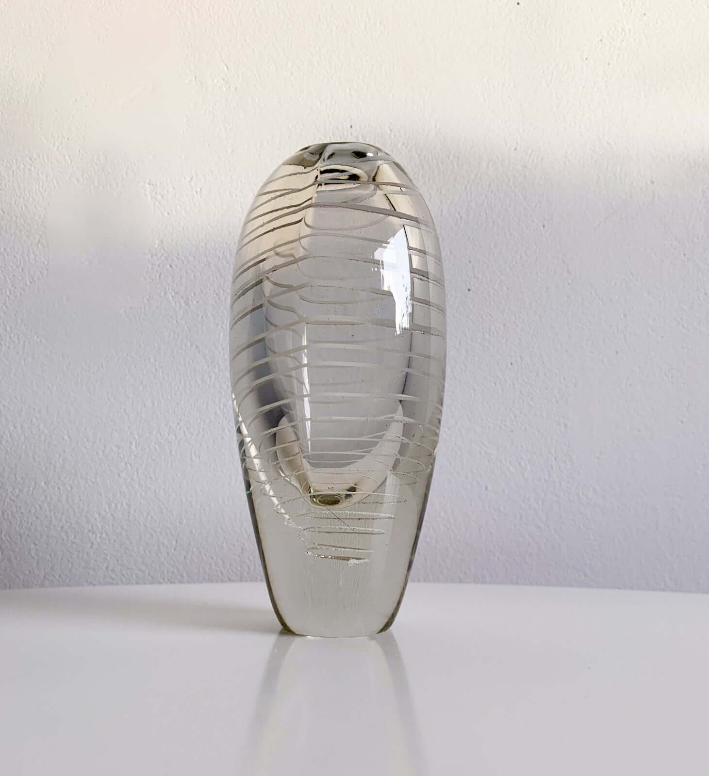 Vintage Filigree Glass Vase Artwork  Mikko Helander Humppila | Molna Vintage