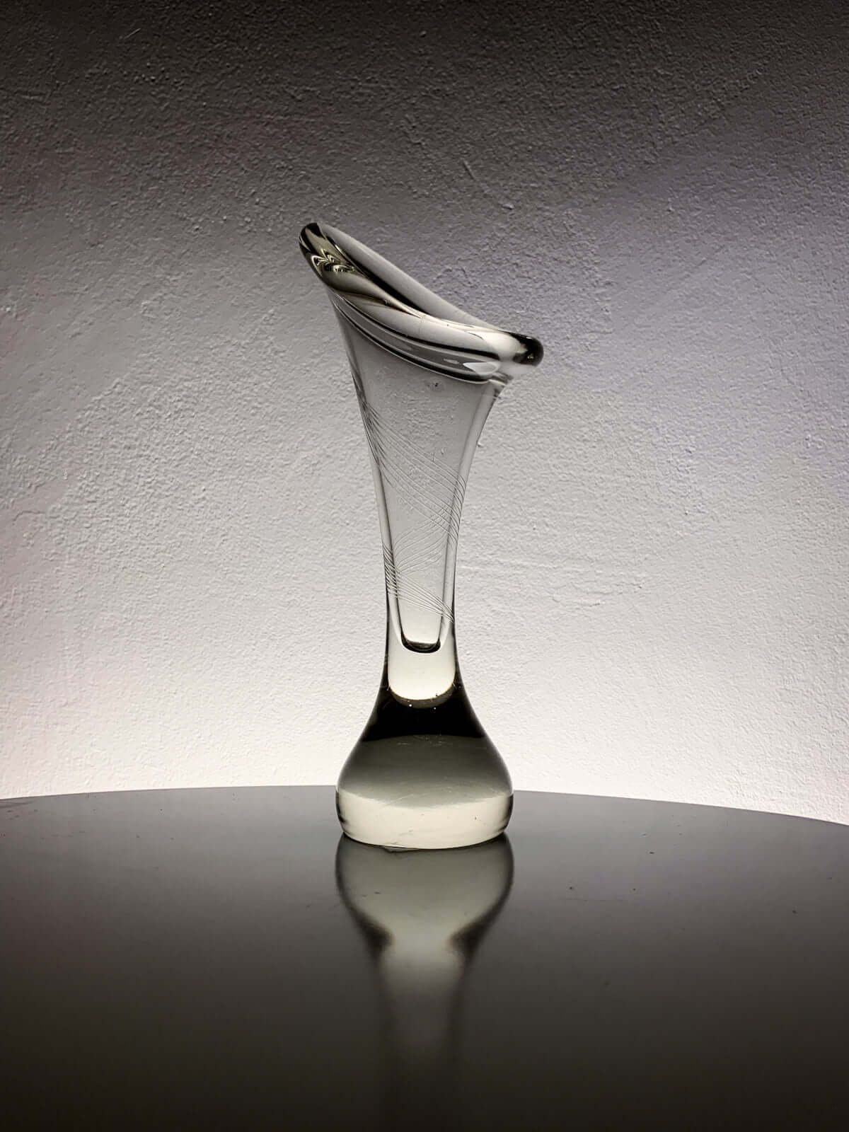 Vintage Glass Vase Kalla | Mikko Helander Humppila | Molna Vintage