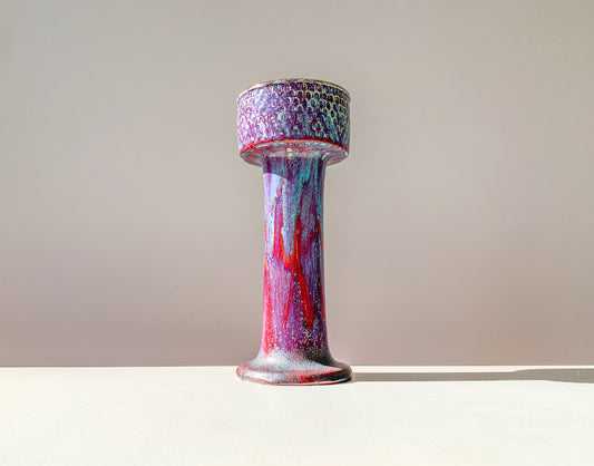 Vintage vase Gustavsberg Studio Stig Lindberg oxblood turquoise | Molna Vintage