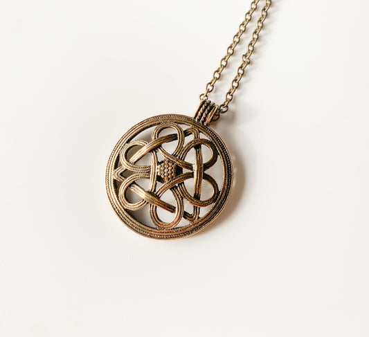 Vintage Helsinki Bronze Pendant | Kalevala Koru | Molna Vintage
