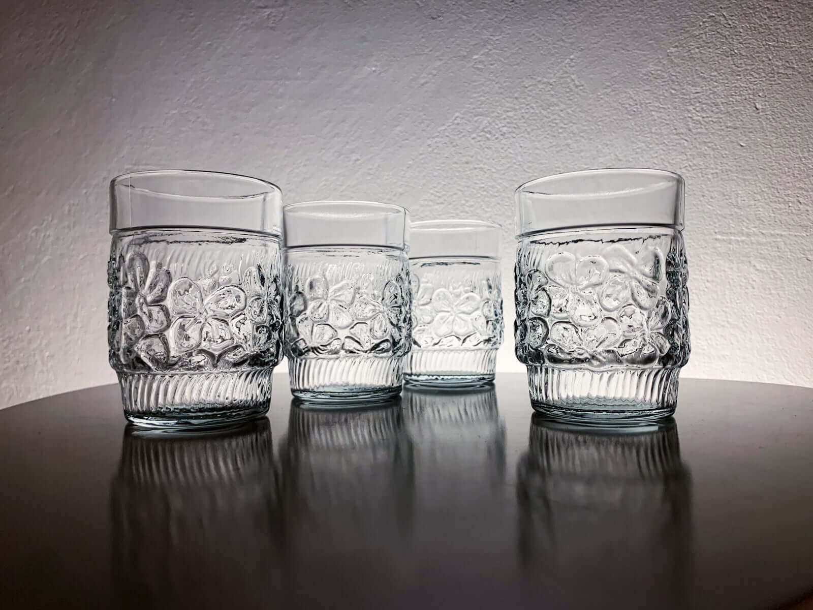 Vintage Riihimaki Glass Finland | Viola Tumblers 1970s | Molna Vintage
