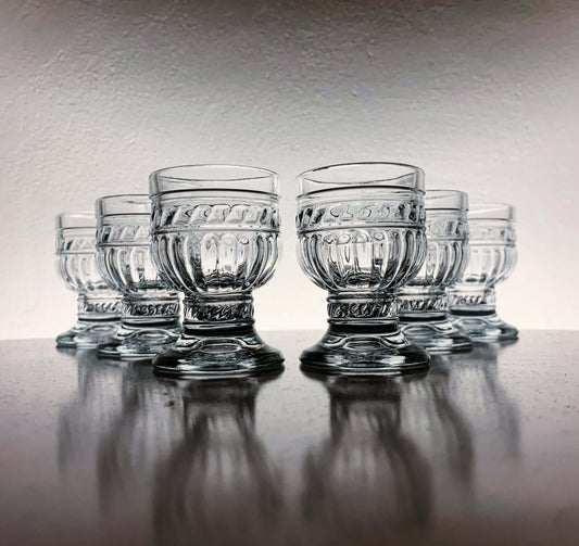 Vintage Riihimaki glass | Olga glasses spirits goblets | Molna Vintage