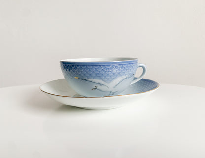 Vintage Seagul Cup Saucer Tea | Bing Grondahl Denmark | Molna Vintage