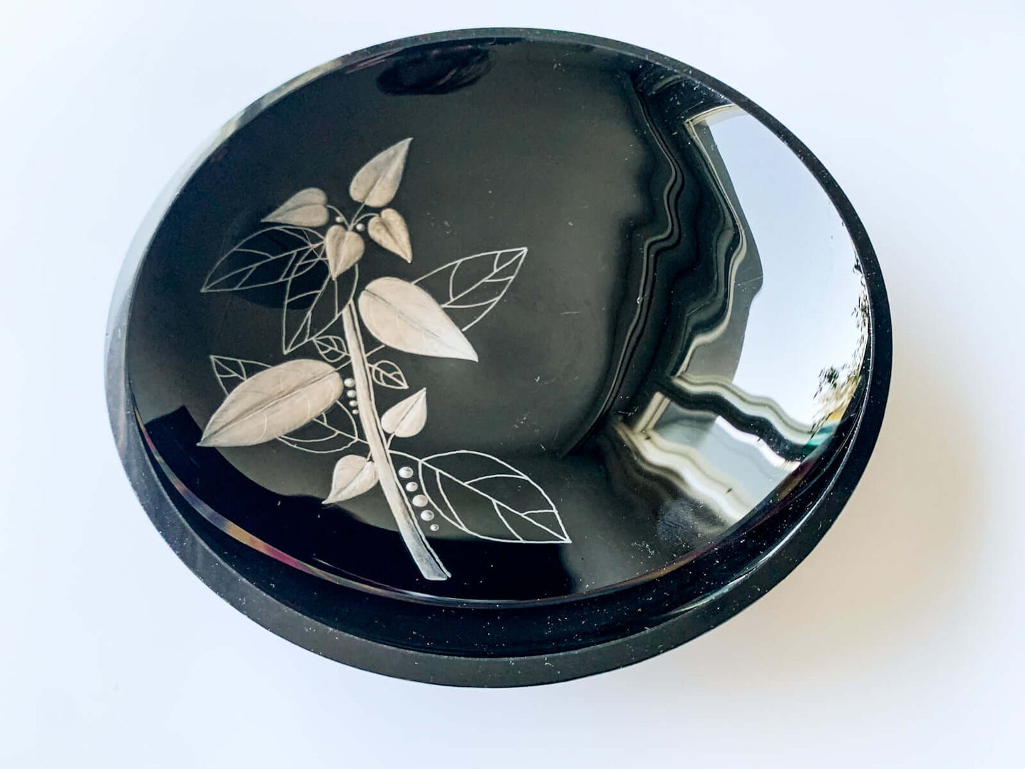 Vintage Silver Bowl Botanical Motif | Sirkku Kumela Lehtonen | Molna Vintage