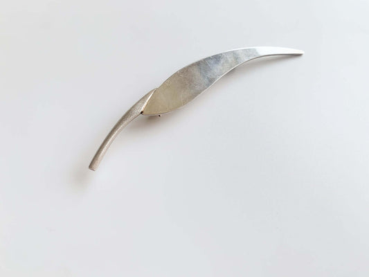 Vintage Silver Brooch Leaf Kalevala Koru | Molna Vintage