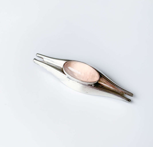Vintage Silver Brooch | Modernist Jewelry 1960s | Turun Hopea Finland | Molna Vintage