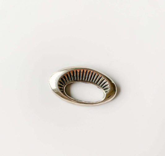 Vintage Silver Brooch Solar Arc | Finland 1960s | Molna Vintage