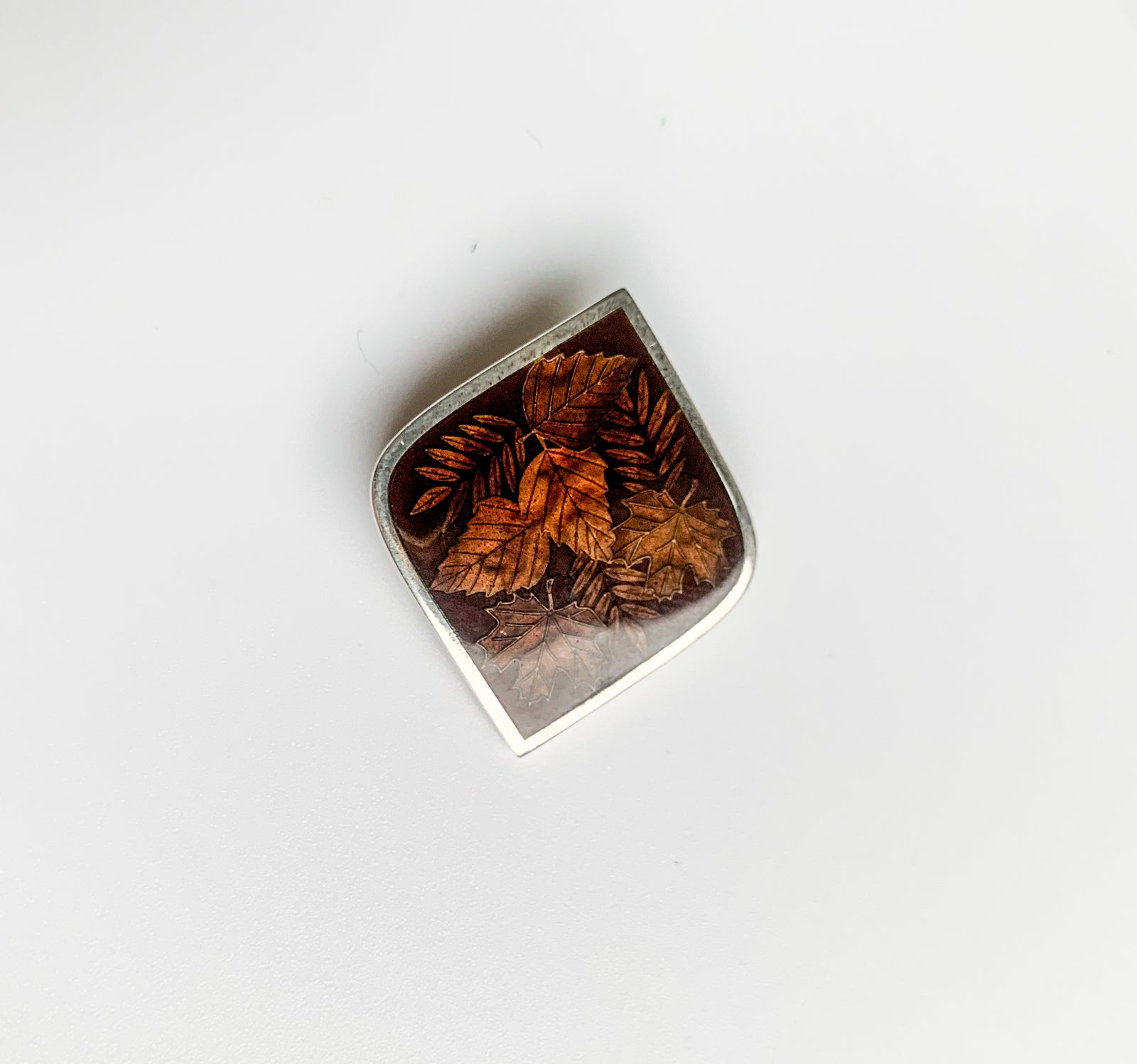 Vintage Silver Pendant | Autumn Leaves | Molna Vintage