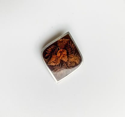Vintage Silver Pendant | Autumn Leaves | Molna Vintage