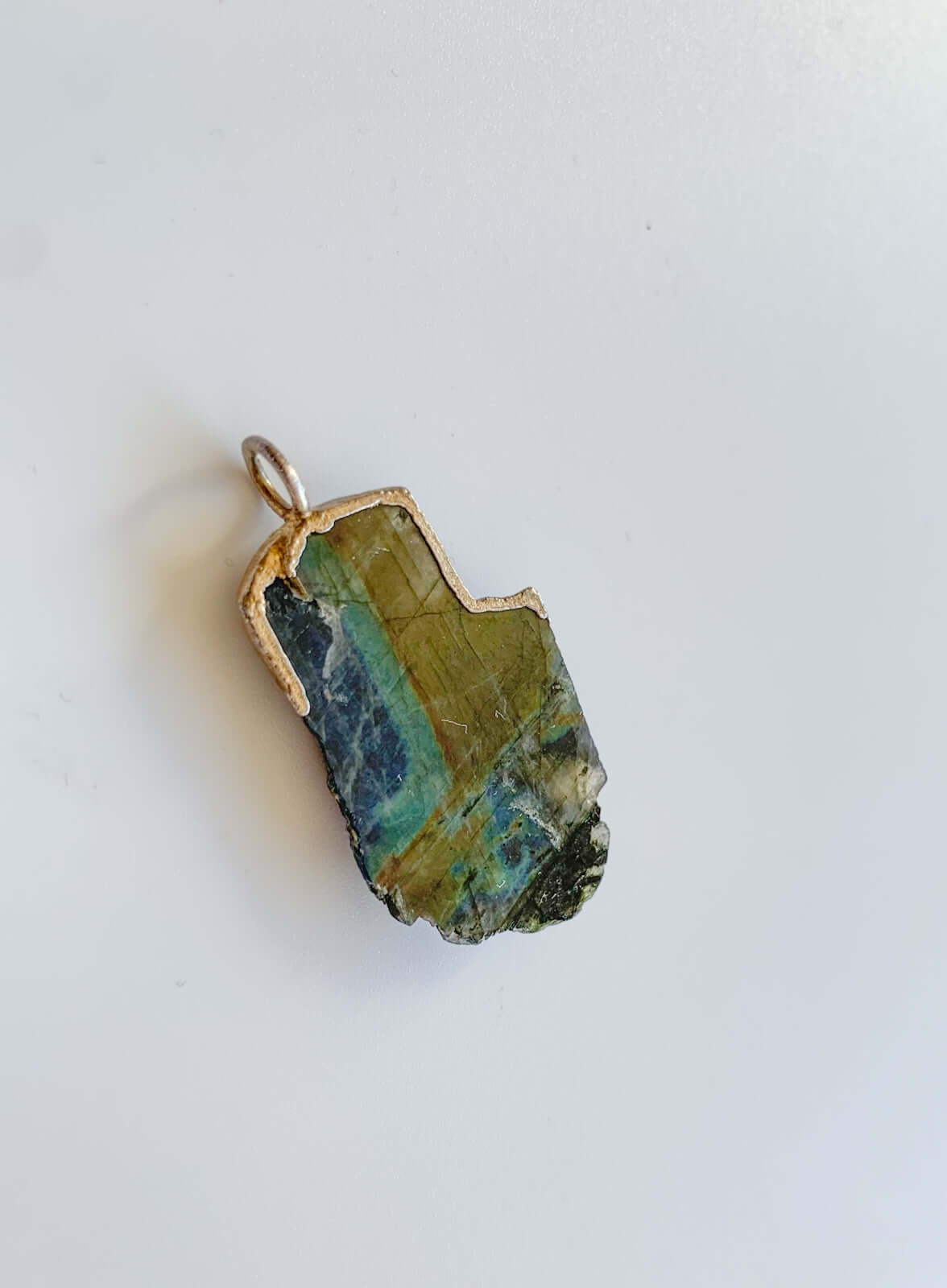 Vintage Spectrolite Silver Pendant Finland 925 | Molna Vintage