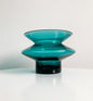 Vintage Vase Hyrra Turquoise | Helena Tynell Riihimaen Lasi | Molna Vintage