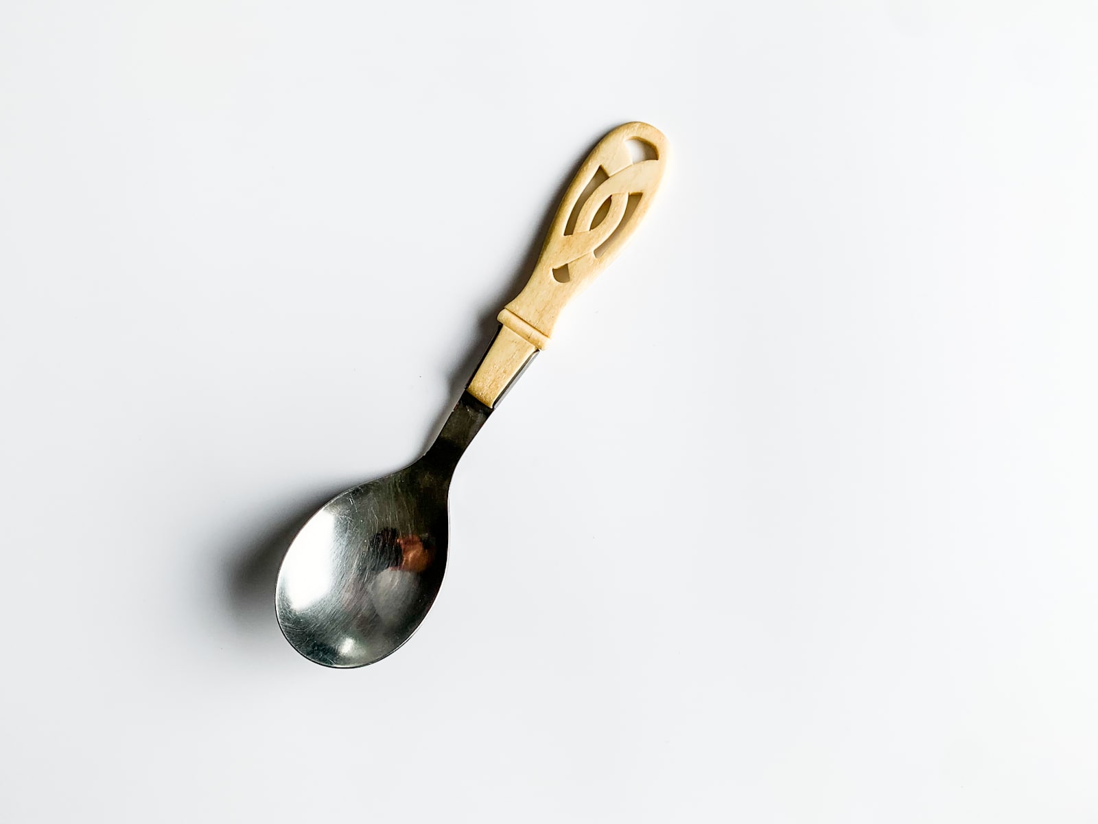 Vintage Viking style spoon Horn handle 