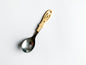 Vintage Viking style spoon Horn handle 