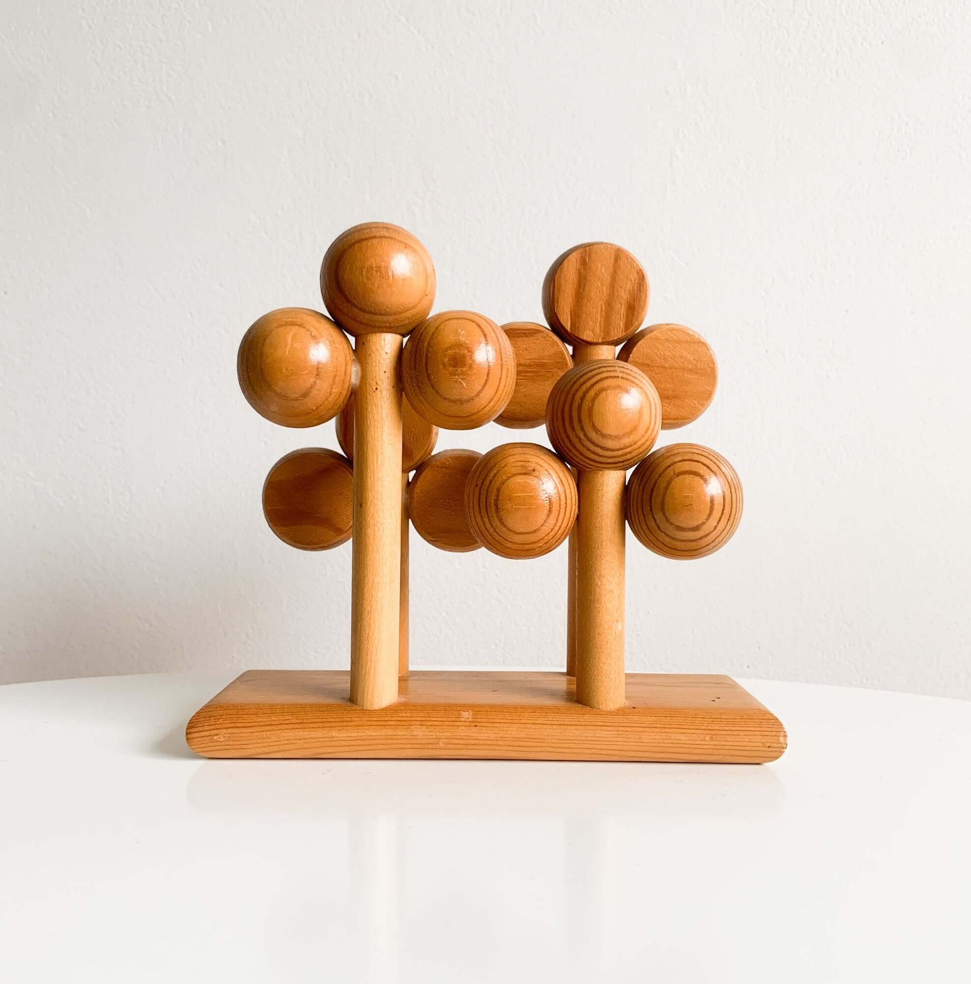 Vintage Wooden Sculpture Tree Pine | Aarikka Finland | Molna Vintage