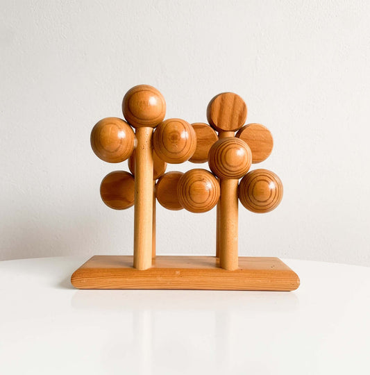 Vintage Wooden Sculpture Tree Pine | Aarikka Finland | Molna Vintage