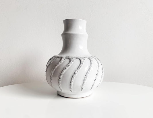 Vintage ceramic vase 1443 Strehla DDR GDR