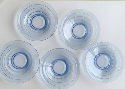 Vintage plates azure blue Aino Aalto Iittala | Molna Vintage
