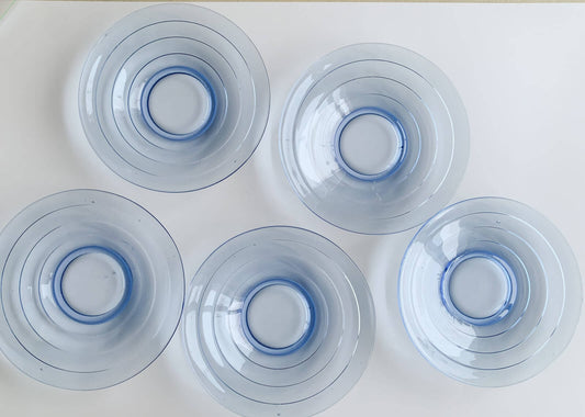 Vintage plates azure blue Aino Aalto Iittala | Molna Vintage